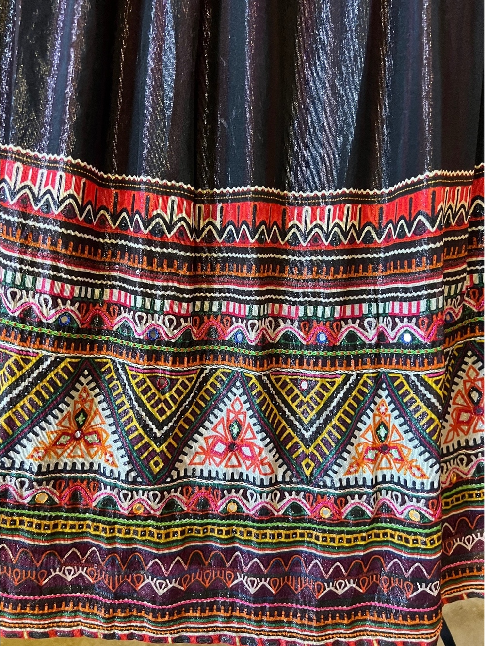 Tanvi Kedia 100% Silk Maxi Skirt — Size M - Picture 2 of 7